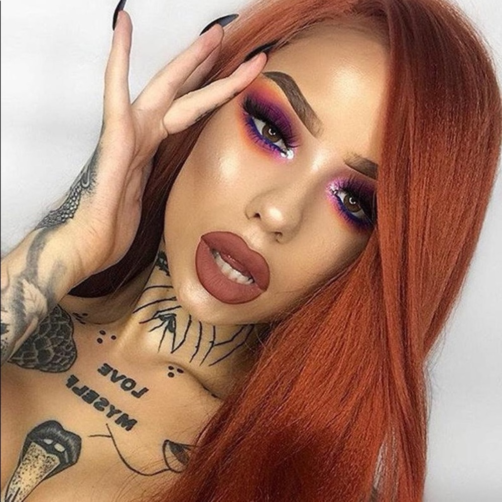 - 💕22” COPPER RED BODY WAVE LACE-FRONT WIG *…NEW